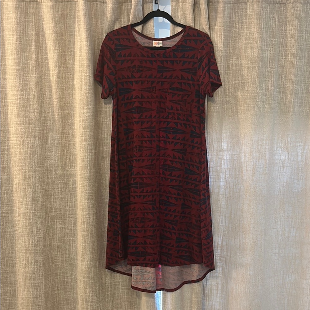 Patterned Red Dress